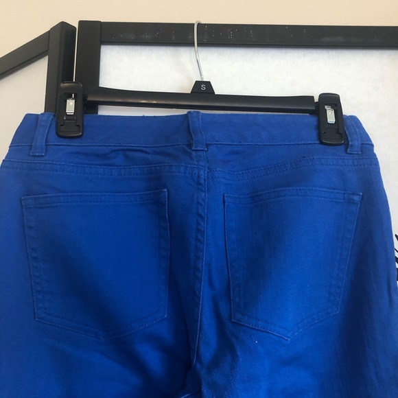 Royal Blue Straight Leg Jeans - Picture 4 of 6